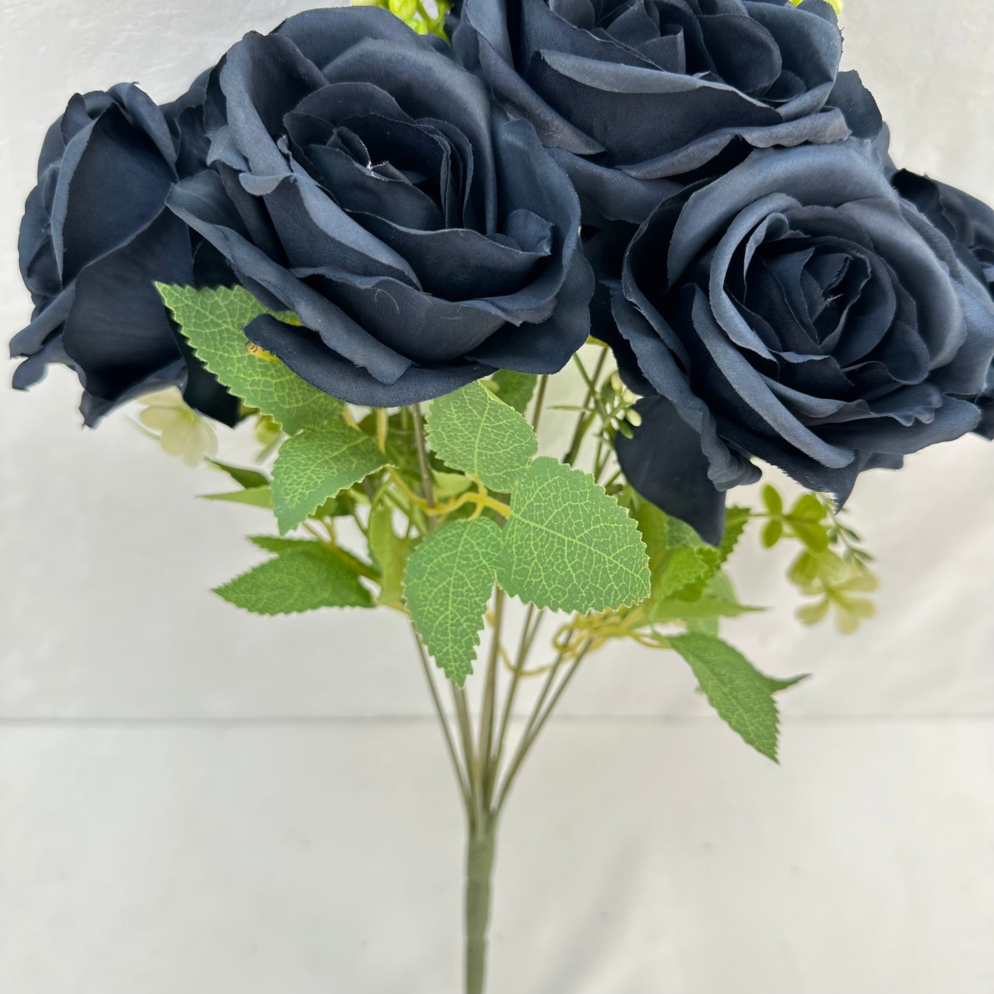 Blue Silk Acacia Rose Bush - 10 Heads