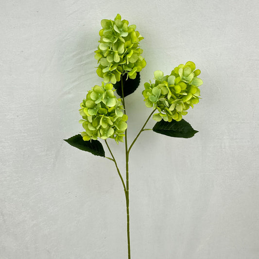 Green Silk Pagoda Hydrangea Spray - 3 Heads