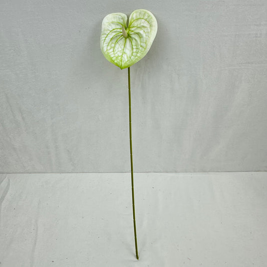 White Real Touch Anthurium Stem