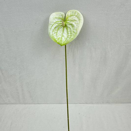 White Real Touch Anthurium Stem