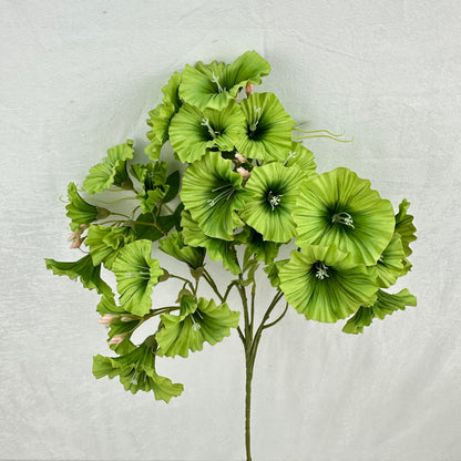 Green Silk Morning Glory Spray