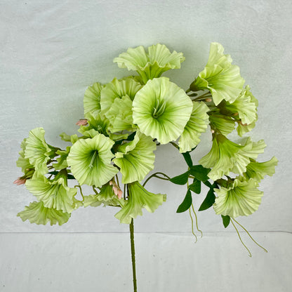 Green Silk Morning Glory Spray