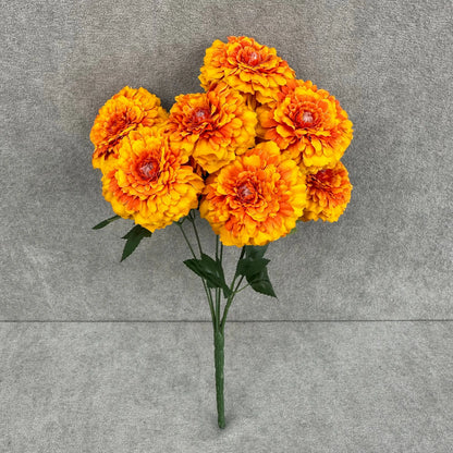 Orange Silk Marigold Bunch - 6 Heads RosesHQ.com