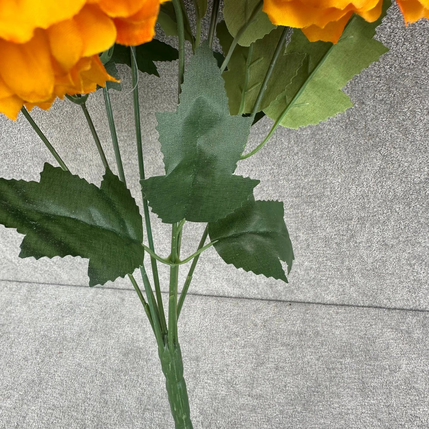 Orange Silk Marigold Bunch - 6 Heads RosesHQ.com