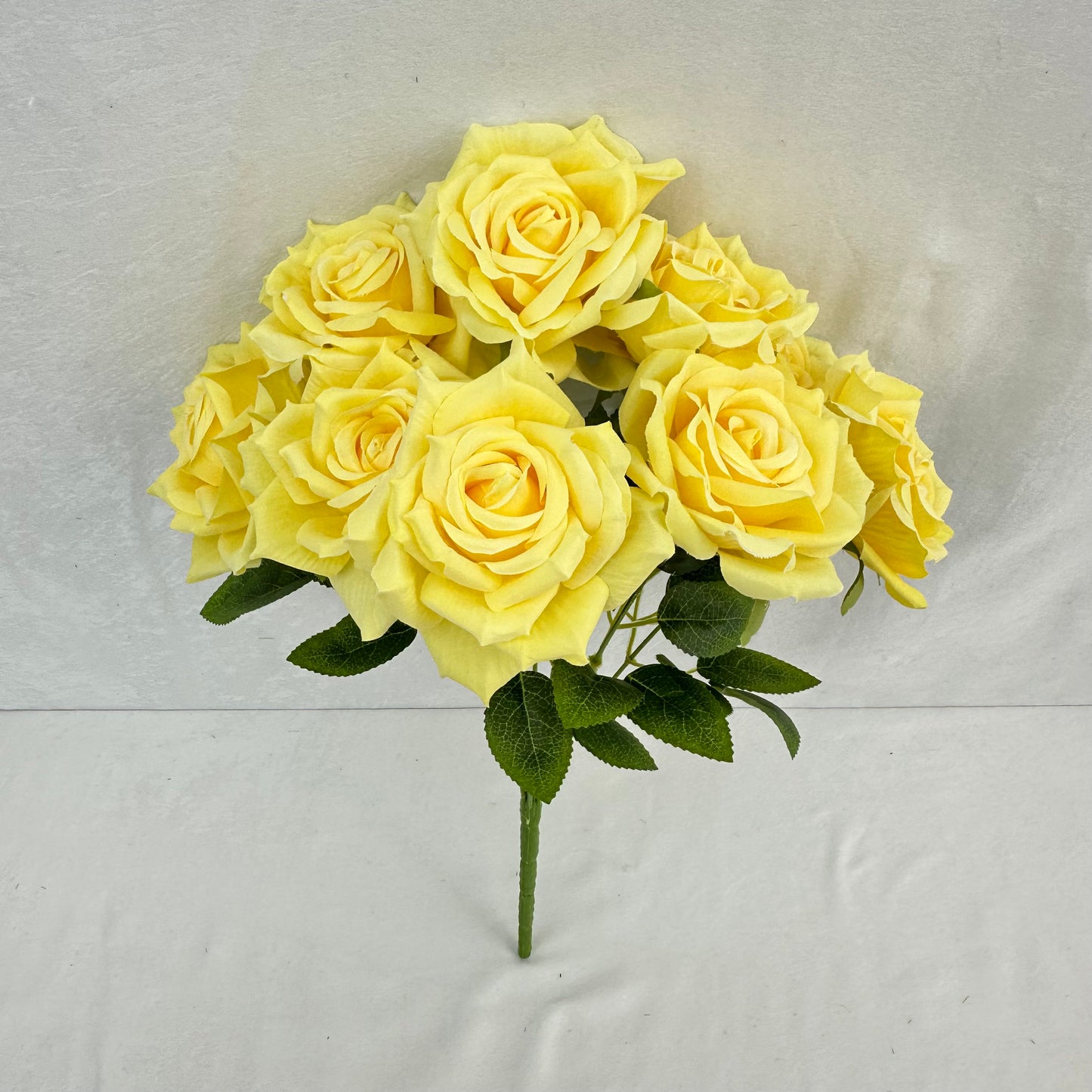 Yellow Silk Fruit Rose Bush - 9 Heads