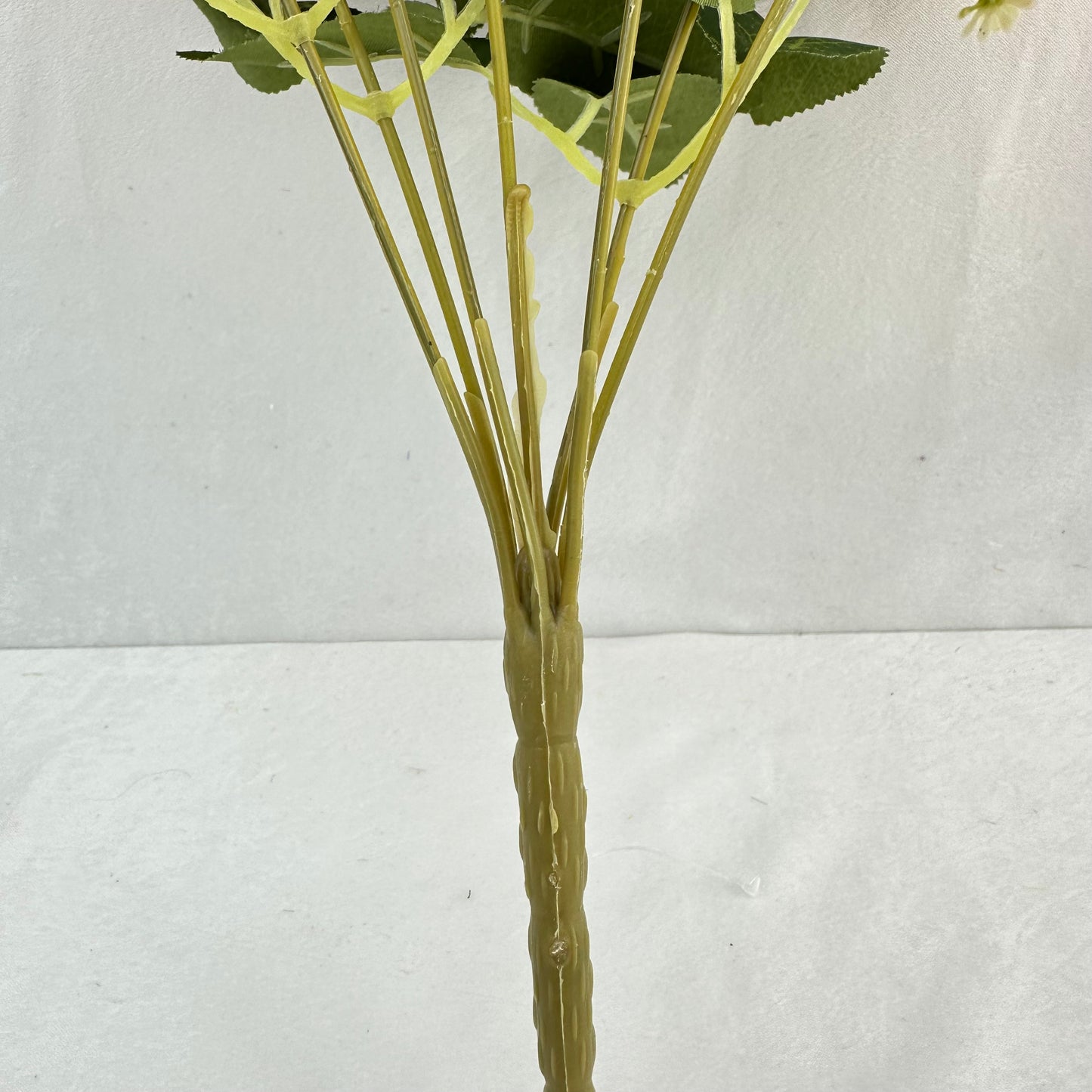 Orange Silk Wrapped Rose Bush - 7 Heads