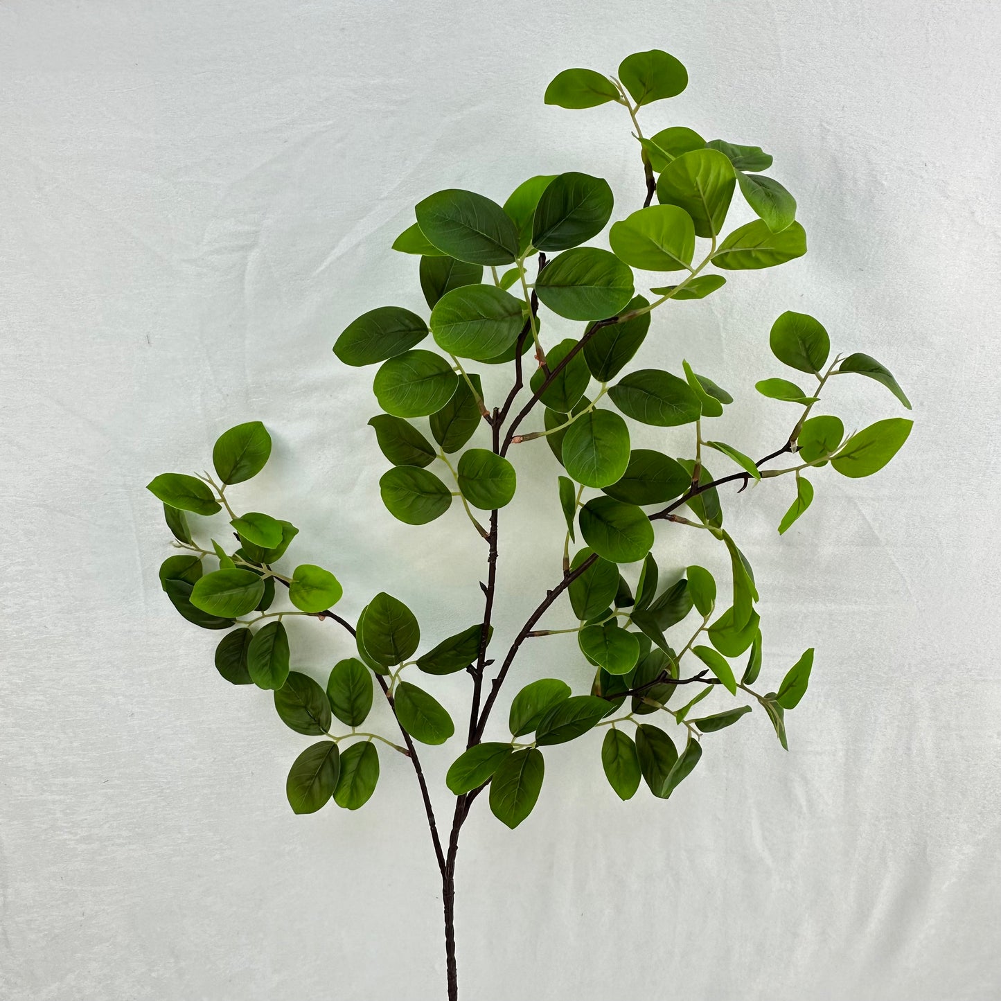Green Silk Crape Myrtle Leaf Branch