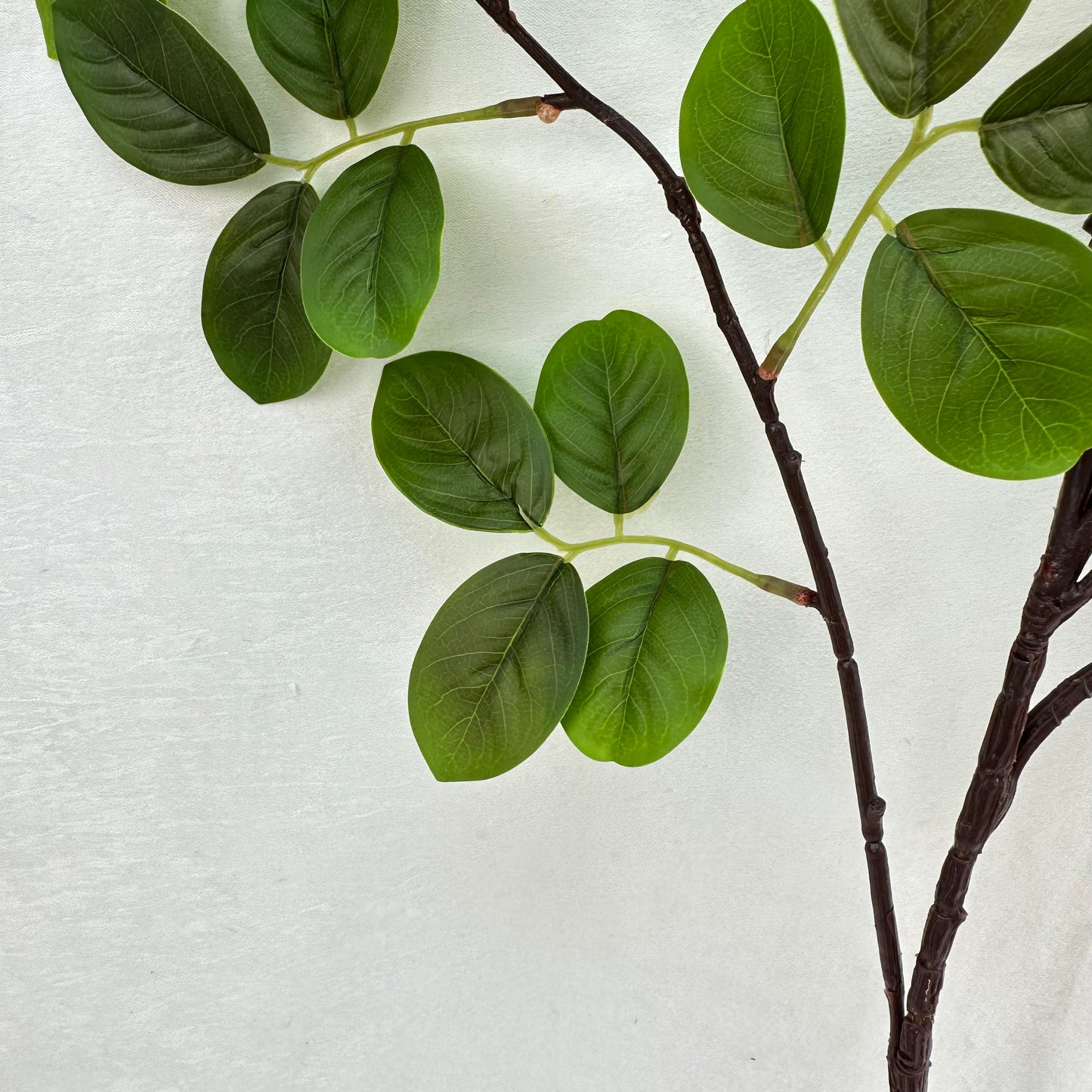 Green Silk Crape Myrtle Leaf Branch