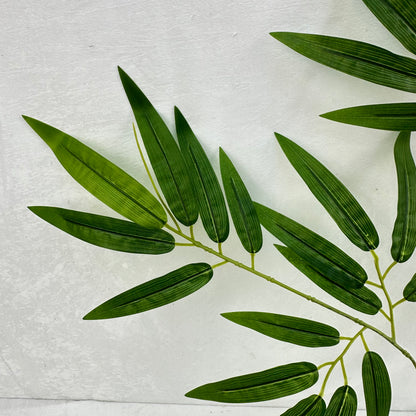 Green Silk Rubber Bamboo Leaf 12 Pack