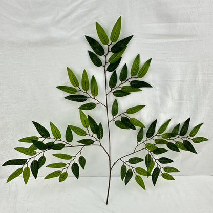 Green Silk Italian Ruscus Leaf 12 Pack