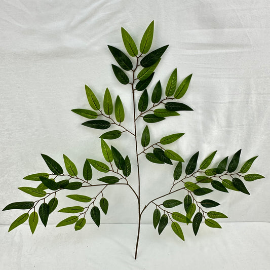 Green Silk Italian Ruscus Leaf 12 Pack