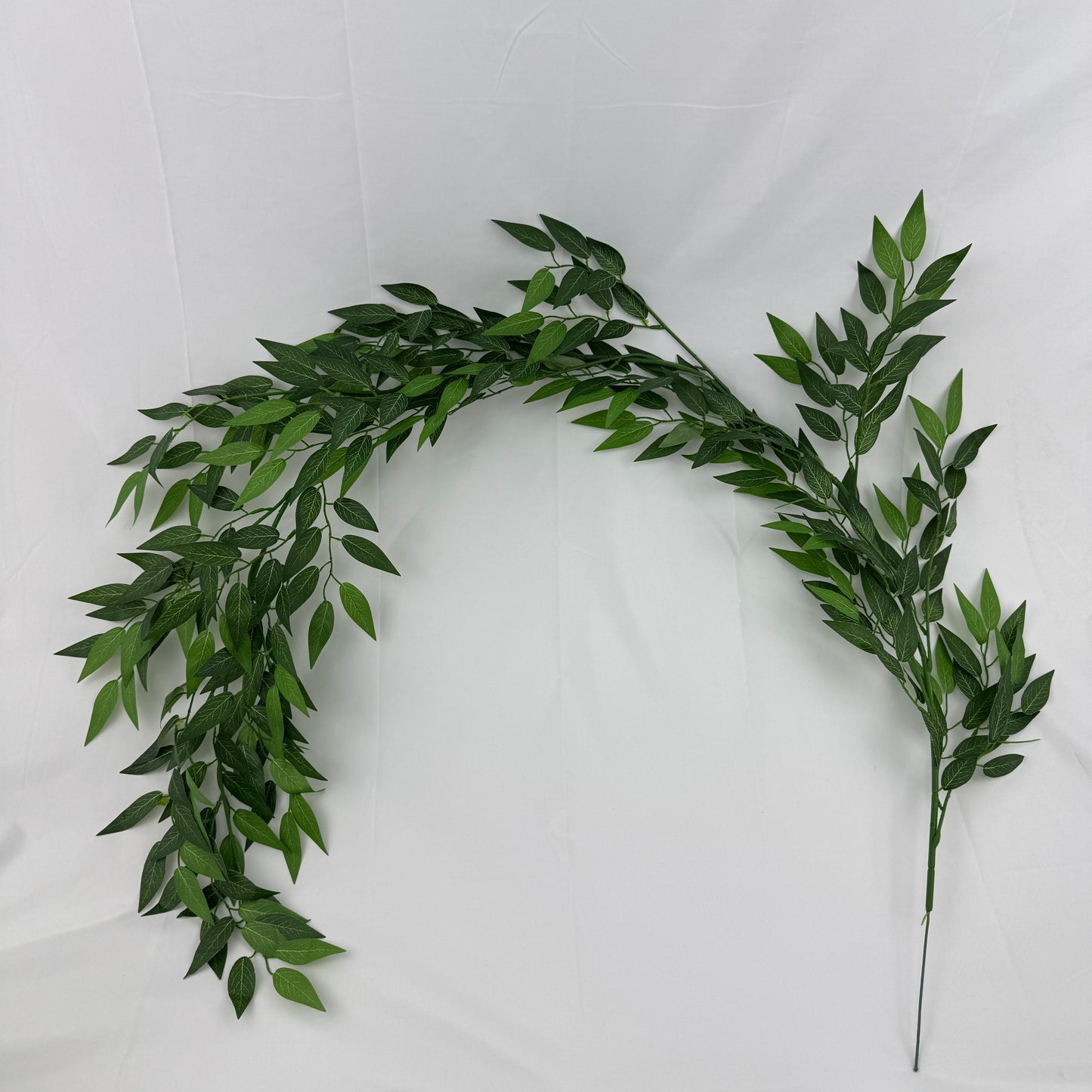 Green Silk Bamboo Leaf Branch 1.7m