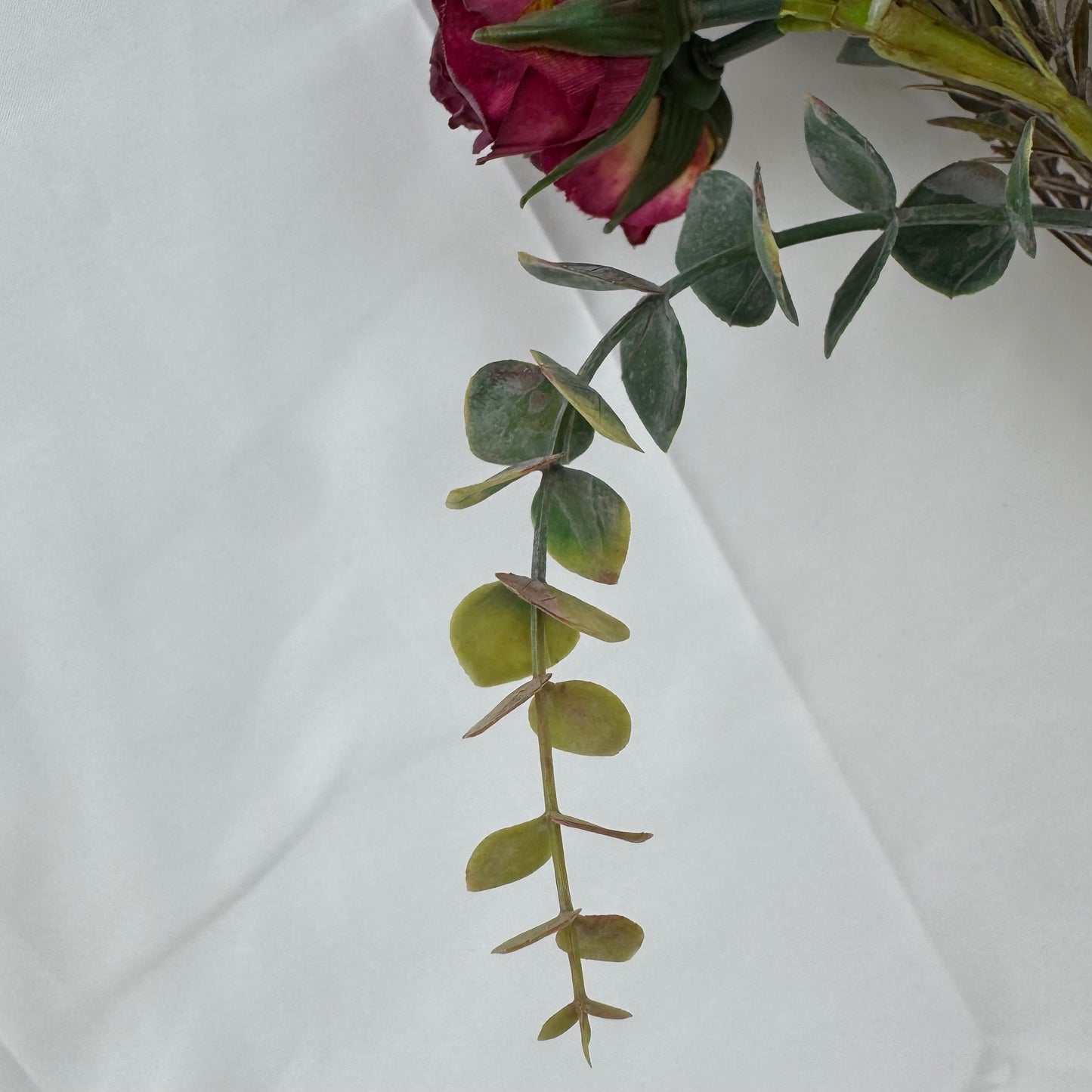 Purple Silk Burnt Edge Rose Bud Bush - 20 Heads