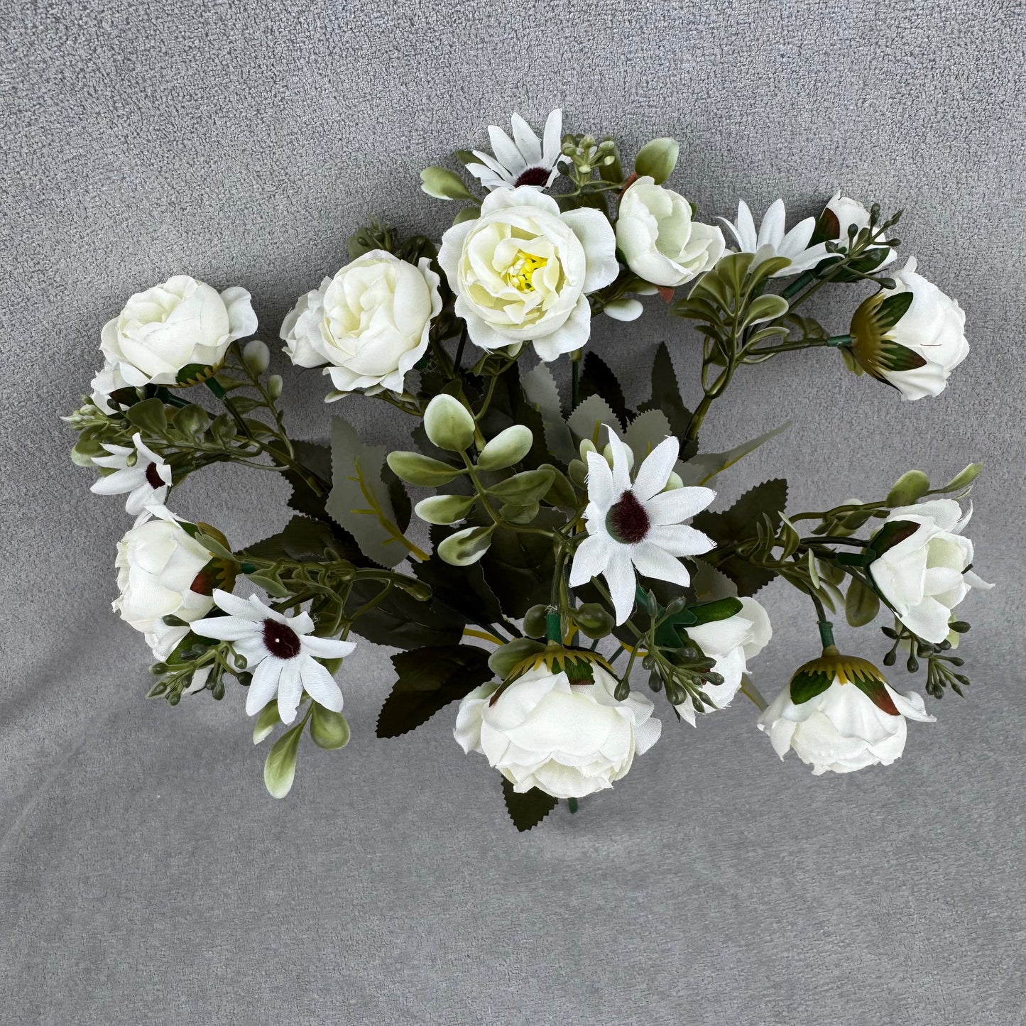 White Silk Peony Bush - 7 Heads