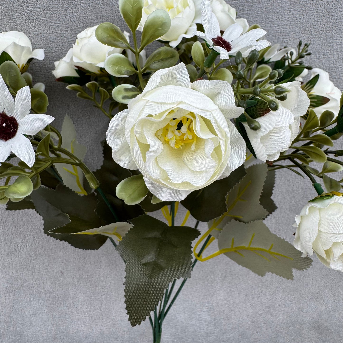 White Silk Peony Bush - 7 Heads