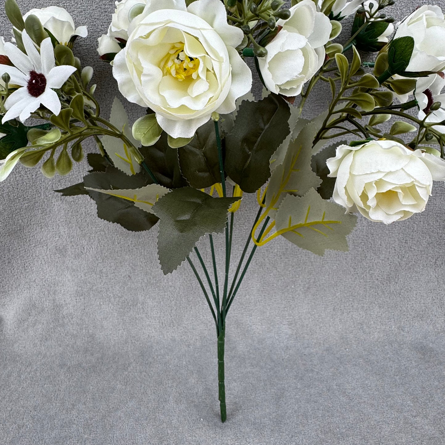 White Silk Peony Bush - 7 Heads