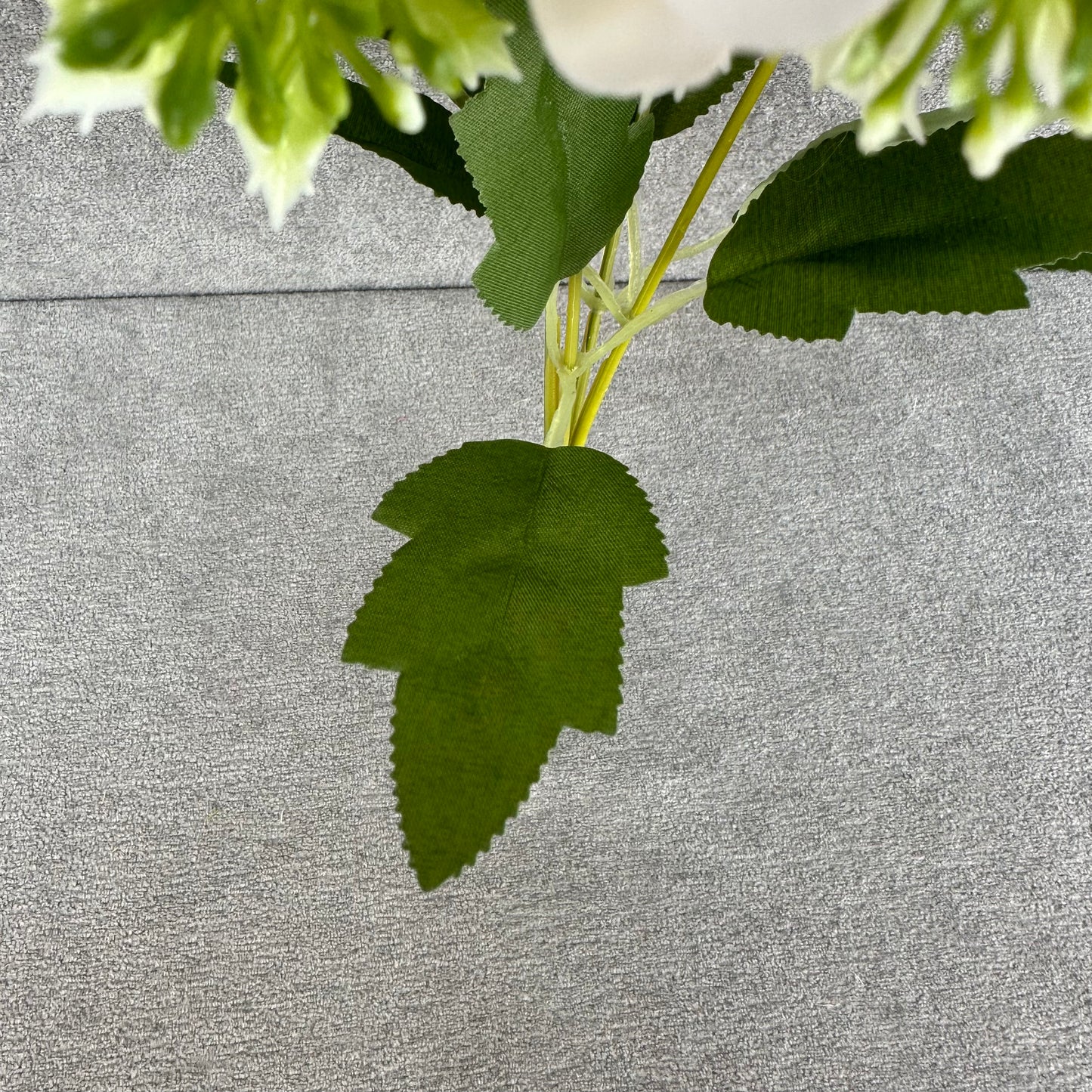 Ivory Silk Round Peony Bush - 5 Heads