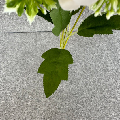 Ivory Silk Round Peony Bush - 5 Heads