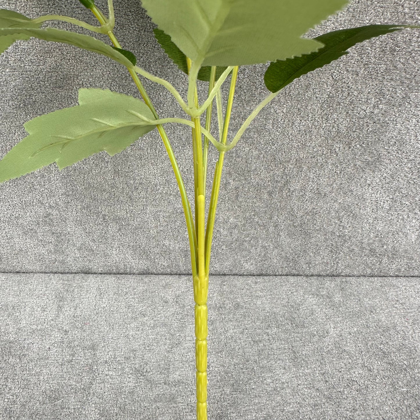Green Silk Round Peony Bush - 5 Heads
