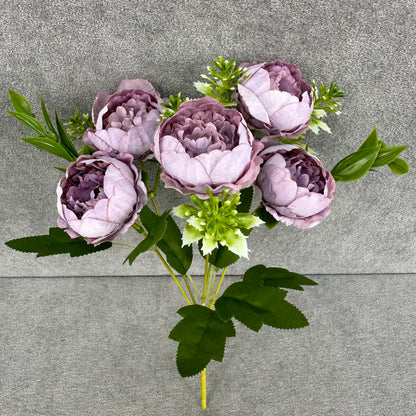 Lavender Silk Round Peony Bush - 5 Heads