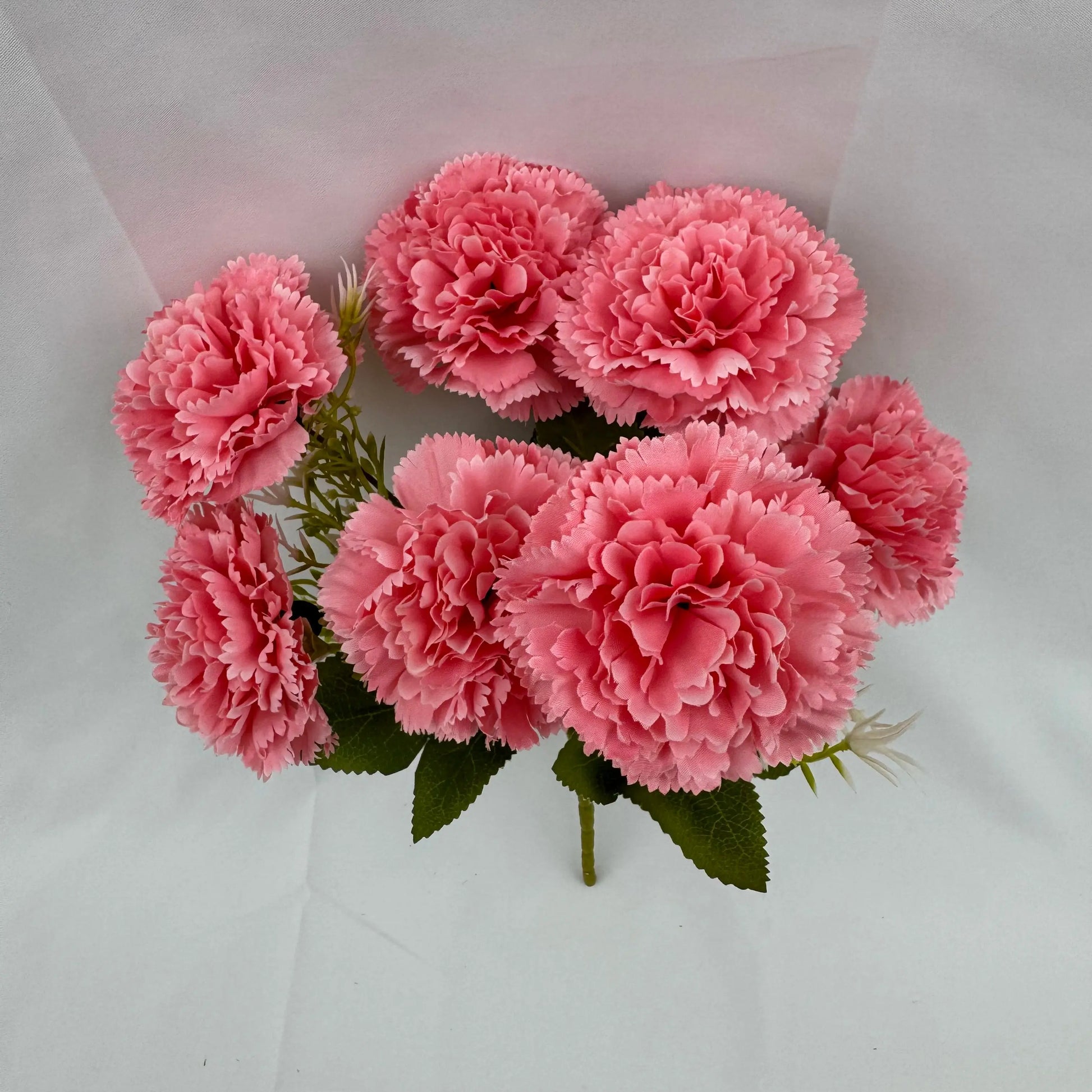 Pink Silk Carnation Bush - 7 Heads RosesHQ.com