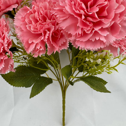 Pink Silk Carnation Bush - 7 Heads RosesHQ.com