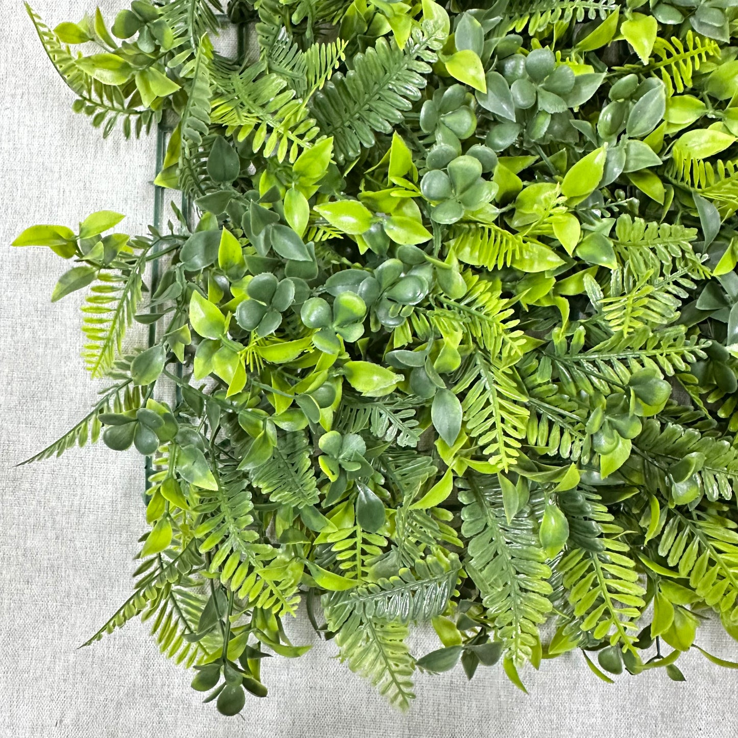 Mixed Green Artificial Grass Wall Panel 3-Style 40x60cm