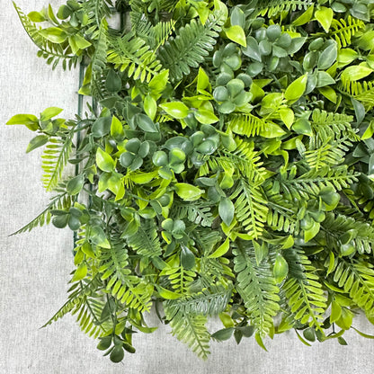 Mixed Green Artificial Grass Wall Panel 3-Style 40x60cm