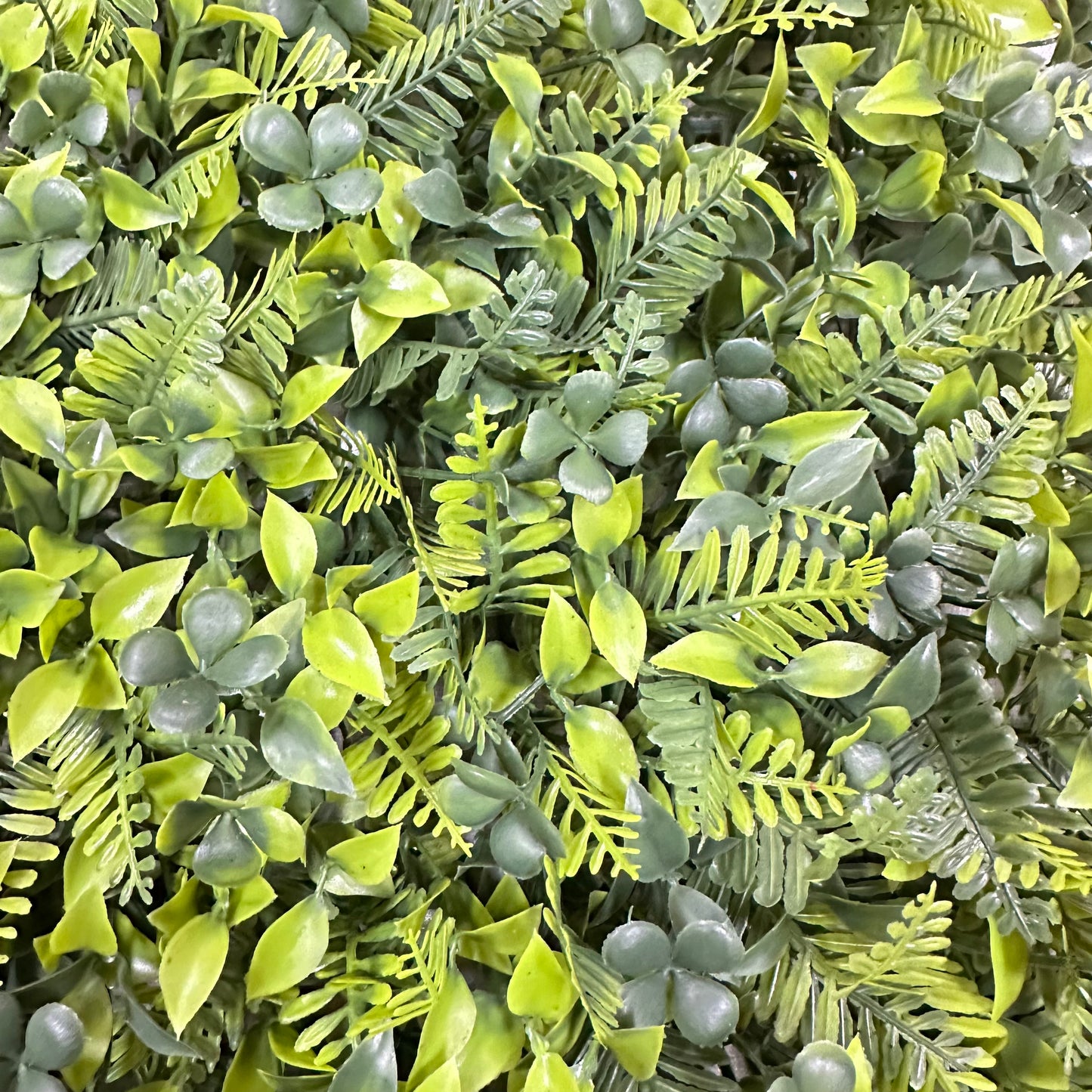 Mixed Green Artificial Grass Wall Panel 3-Style 40x60cm