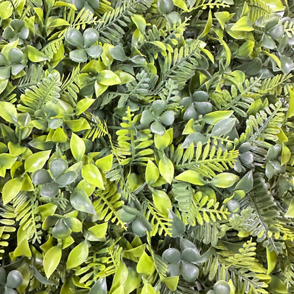 Mixed Green Artificial Grass Wall Panel 3-Style 40x60cm