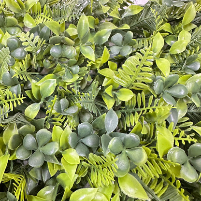 Mixed Green Artificial Grass Wall Panel 3-Style 40x60cm