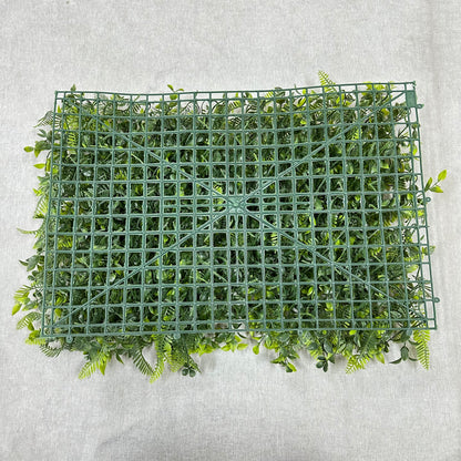Mixed Green Artificial Grass Wall Panel 3-Style 40x60cm