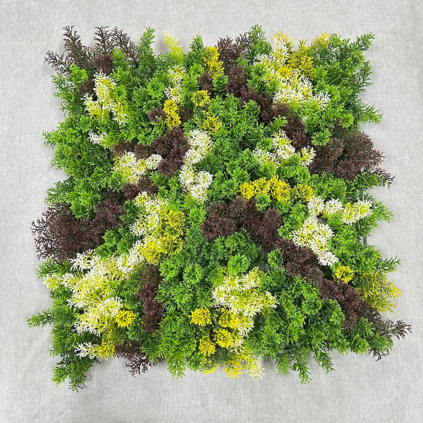 Artificial Fluffy Green Grass Wall Panel 50x50cm