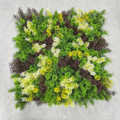 Artificial Fluffy Green Grass Wall Panel 50x50cm