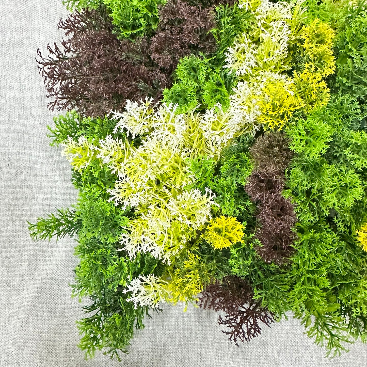 Artificial Fluffy Green Grass Wall Panel 50x50cm