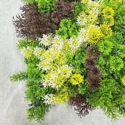 Artificial Fluffy Green Grass Wall Panel 50x50cm