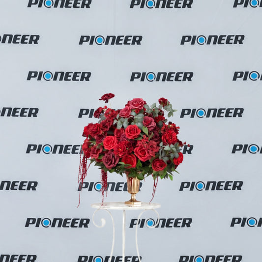 Polished Burgundy Rose Floral Centerpiece
