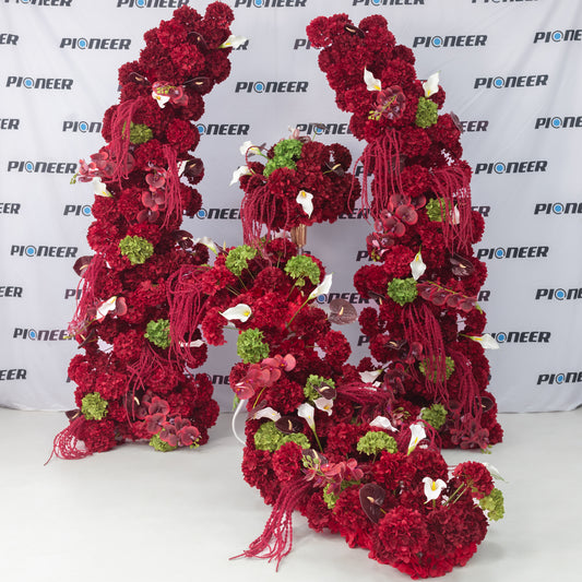 Prime Burgundy Hydrangea Floral Centerpiece