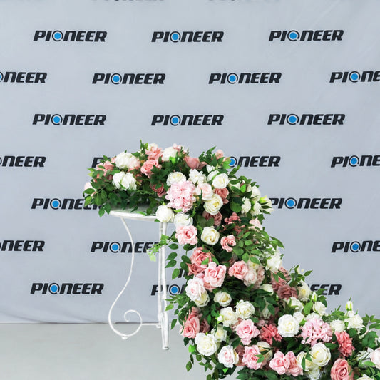 Blush Rose & Hydrangea Floral Runner