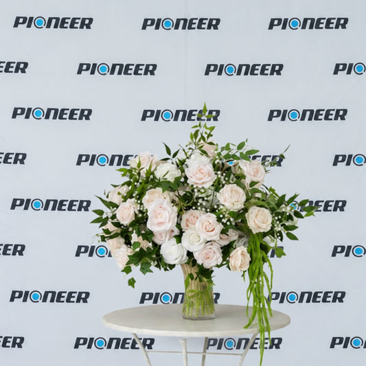 Blush & White Rose Ceremony Centerpiece