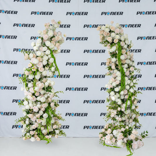 Blush & Ivory Ceremony Floral Arch