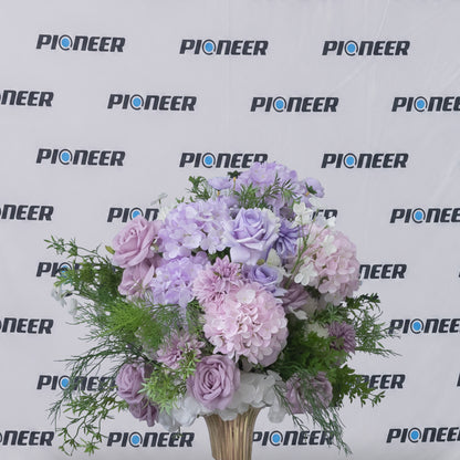 Pastel Lavender Hydrangea & Rose Floral Centerpiece