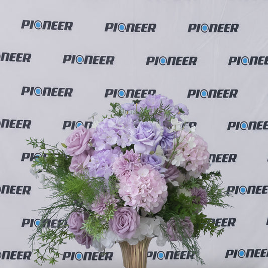 Pastel Lavender Hydrangea & Rose Floral Centerpiece