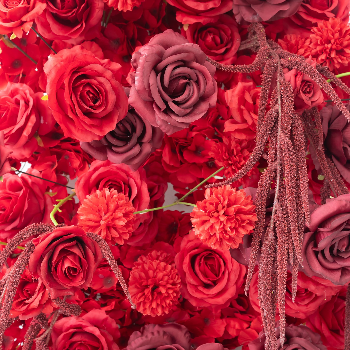 Crimson Bloom Floral Runner