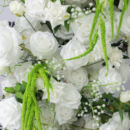 White Rose Cascade Floral Runner
