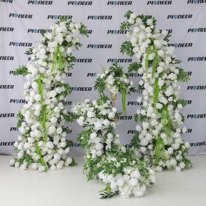 White Rose Cascade Floral Runner