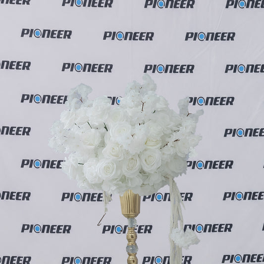 White Rose & Cherry Blossom Floral Centerpiece
