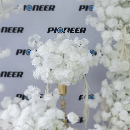 White Rose & Cherry Blossom Floral Centerpiece Roses HQ