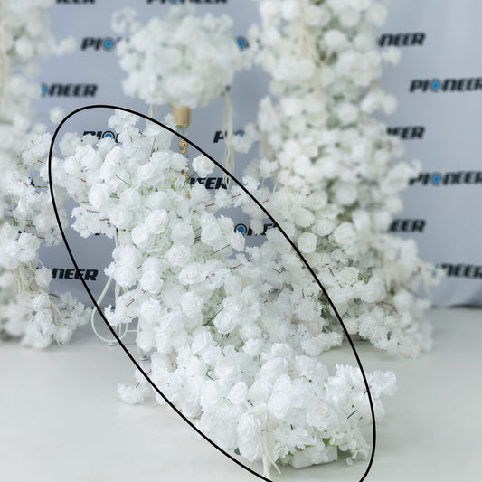White Rose, Hydrangea & Cherry Blossom Spring Floral Runner