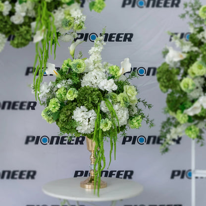 Green Hydrangea & White Calla Lily Display Centerpiece Roses HQ